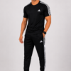 Adis Korik AeroFlex Black Dri-Fit T-Shirt & Trouser Set