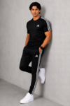 Adis Korik AeroFlex Black Dri-Fit T-Shirt & Trouser Set