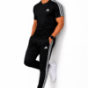 Adis Korik AeroFlex Black Dri-Fit T-Shirt & Trouser Set