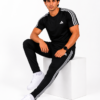 Adis Korik AeroFlex Black Dri-Fit T-Shirt & Trouser Set