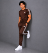 Adis Korik AeroFlex Brown Dri-Fit T-Shirt & Trouser Set
