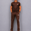 Adis Korik AeroFlex Brown Dri-Fit T-Shirt & Trouser Set