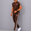Adis Korik AeroFlex Brown Dri-Fit T-Shirt & Trouser Set
