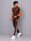 Adis Korik AeroFlex Brown Dri-Fit T-Shirt & Trouser Set