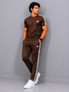Adis Korik AeroFlex Brown Dri-Fit T-Shirt & Trouser Set