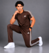 Adis Korik AeroFlex Brown Dri-Fit T-Shirt & Trouser Set