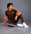 Adis Korik AeroFlex Brown Dri-Fit T-Shirt & Trouser Set