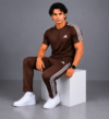 Adis Korik AeroFlex Brown Dri-Fit T-Shirt & Trouser Set