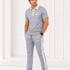 Nke Korik CollarFlex Ice Grey Premium Polo T-Shirt & Trouser Set