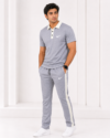 Nke Korik CollarFlex Ice Grey Premium Polo T-Shirt & Trouser Set