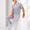 Nke Korik CollarFlex Ice Grey Premium Polo T-Shirt & Trouser Set