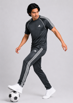 G-4 Adis Korik AeroFlex Charcoal Dri-Fit T-Shirt & Trouser Set
