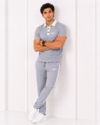 Nke Korik CollarFlex Ice Grey Premium Polo T-Shirt & Trouser Set