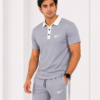 Nke Korik CollarFlex Ice Grey Premium Polo T-Shirt & Trouser Set
