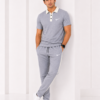 Nke Korik CollarFlex Ice Grey Premium Polo T-Shirt & Trouser Set
