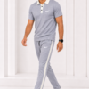 Nke Korik CollarFlex Ice Grey Premium Polo T-Shirt & Trouser Set
