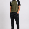 GB-2 NKE Korik UrbanFlex Olive Black Casual T-Shirt & Trouser Set