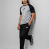 GB-4 Nke Korik UrbanFlex Grey Black Casual T-Shirt & Jogger Trouser Set