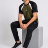 GB-5 NKE Korik UrbanFlex Olive Black Casual T-Shirt & Trouser Set