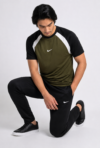 GB-6 NKE Korik UrbanFlex Olive Black Casual T-Shirt & Trouser Set