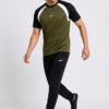 GB-7 NKE Korik UrbanFlex Olive Black Casual T-Shirt & Trouser Set