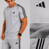 GR-6 Adis Korik AeroFlex Grey Dri-Fit T-Shirt & Trouser Set