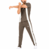 M Jrdn Korik UrbanFlex Taupe Premium Casual T-Shirt & Trouser Set