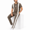 M Jrdn Korik UrbanFlex Taupe Premium Casual T-Shirt & Trouser Set