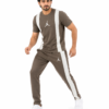 M Jrdn Korik UrbanFlex Taupe Premium Casual T-Shirt & Trouser Set