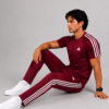 Adis Korik AeroFlex Maroon Dri-Fit T-Shirt & Trouser Set