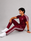 Adis Korik AeroFlex Maroon Dri-Fit T-Shirt & Trouser Set