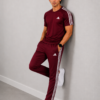 Adis Korik AeroFlex Maroon Dri-Fit T-Shirt & Trouser Set