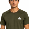 Adis Korik PitchFlex Olive Football Dri-Fit T-Shirt & Shorts Set