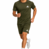 Adis Korik PitchFlex Olive Football Dri-Fit T-Shirt & Shorts Set