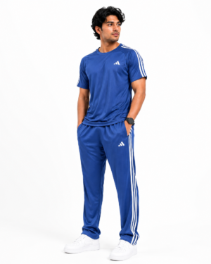 R-BL-1 Adis Korik AeroFlex Royal Blue Dri-Fit T-Shirt & Trouser Set