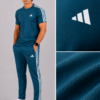 TL-1 Adis Korik AeroFlex Teal Dri-Fit T-Shirt & Trouser Set