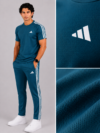 TL-1 Adis Korik AeroFlex Teal Dri-Fit T-Shirt & Trouser Set