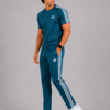 TL-3 Adis Korik AeroFlex Teal Dri-Fit T-Shirt & Trouser Set