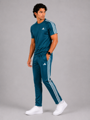 TL-3 Adis Korik AeroFlex Teal Dri-Fit T-Shirt & Trouser Set