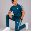 TL-4 Adis Korik AeroFlex Teal Dri-Fit T-Shirt & Trouser Set