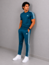TL-8 Adis Korik AeroFlex Teal Dri-Fit T-Shirt & Trouser Set