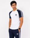 WN-1 Adis Korik UrbanFlex White Navy Casual T-Shirt & Trouser Set