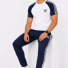 WN-5 Adis Korik UrbanFlex White Navy Casual T-Shirt & Trouser Set