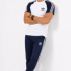WN-6 Adis Korik UrbanFlex White Navy Casual T-Shirt & Trouser Set